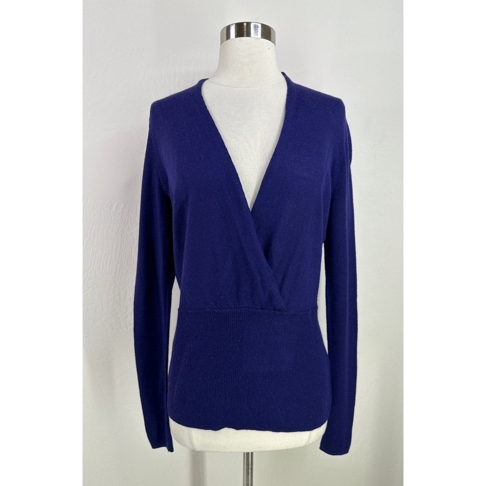 The Limited Faux Wrap Deep V-Neck Sweatshirt